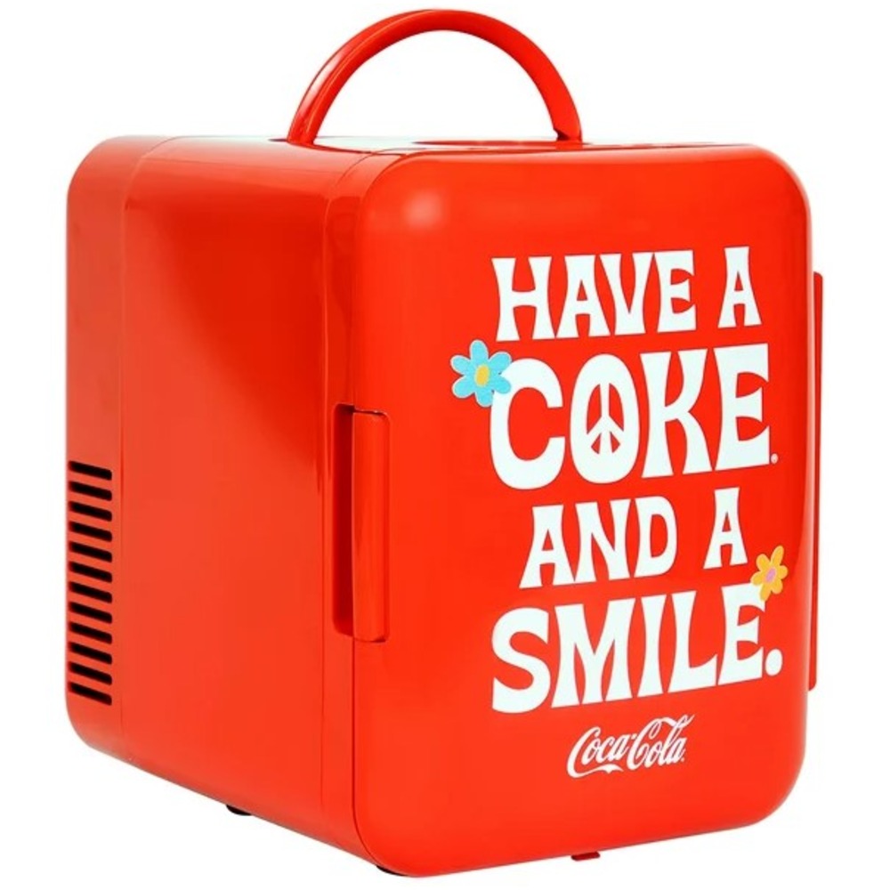 Koolatron Coca-Cola® Smile 1971 Series Mini Fridge 6 Can Cooler/Warmer