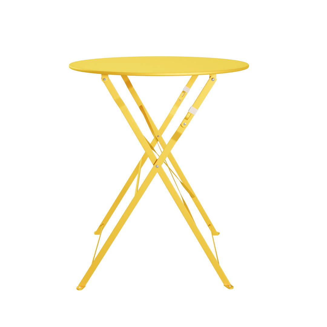Lausaint Folding Three Piece Bistro Set - Yellow