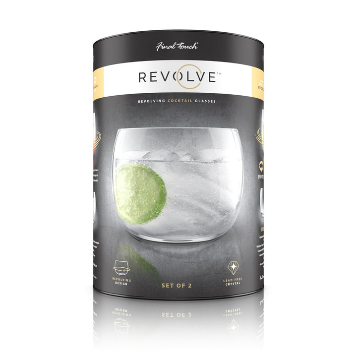 Verre à cocktail Final Touch® Revolve – Lot de 2 – 17 oz (500 ml)
