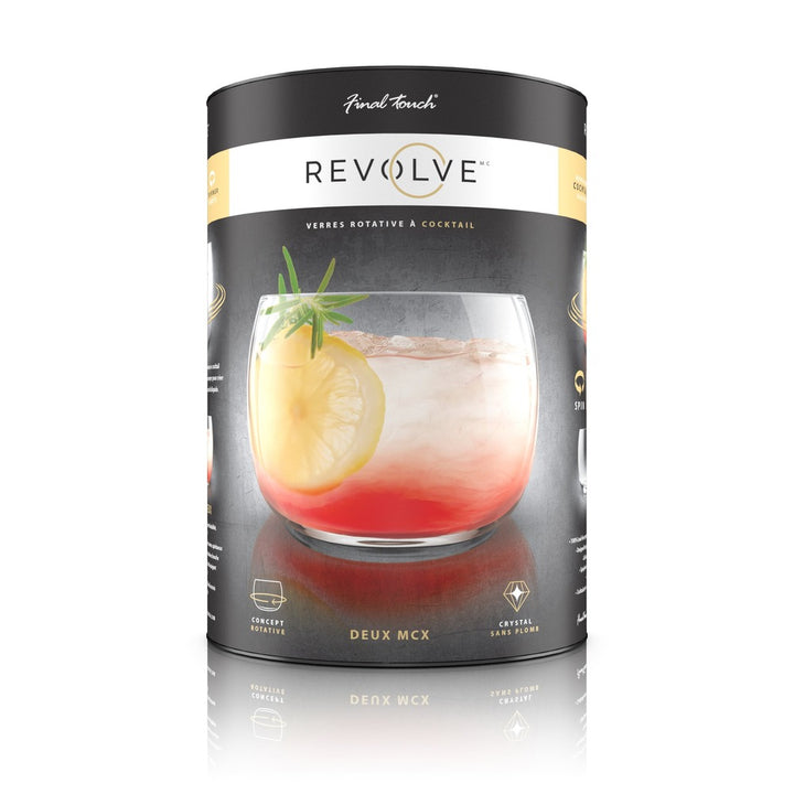 Verre à cocktail Final Touch® Revolve – Lot de 2 – 17 oz (500 ml)