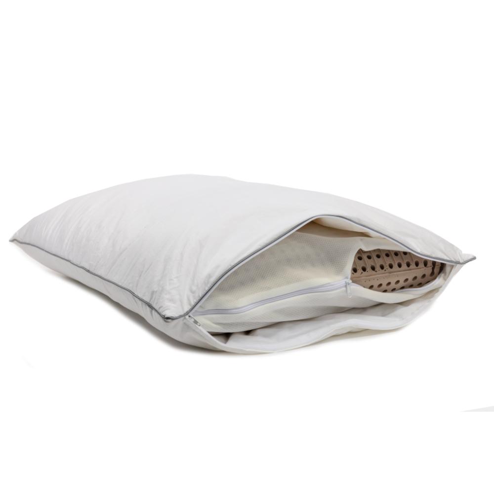 Oreiller en mousse à mémoire de forme Bianca - Memorino - Taille queine avec profil moyen