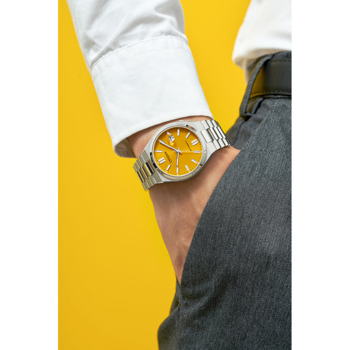 Citizen Automatic - Collection TSUYOSA - Cadran Jaune Sunray
