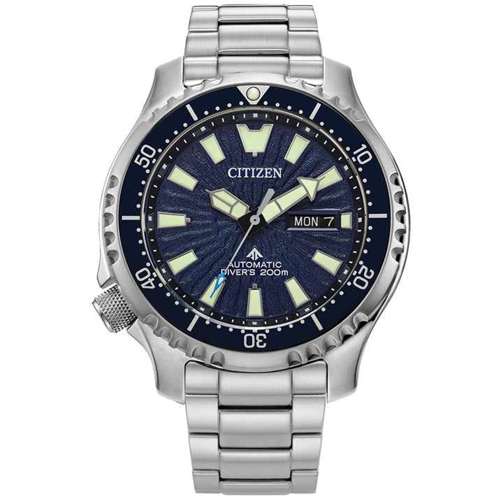 Montre de plongée automatique Citizen PROMASTER « FUGU » Calibre 8205 - Bracelet en acier inoxydable