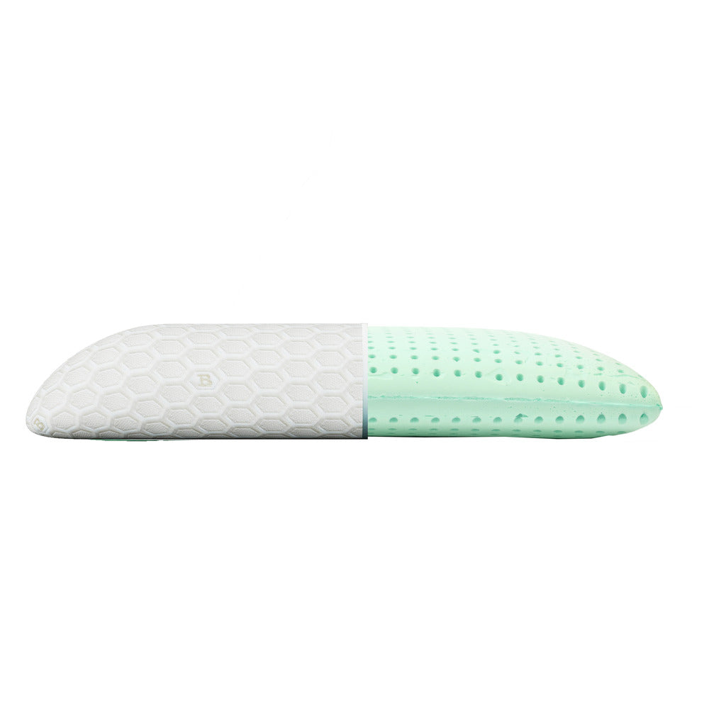 Oreiller en mousse à mémoire de forme Bianca - Serenita - Queen Size avec profil bas