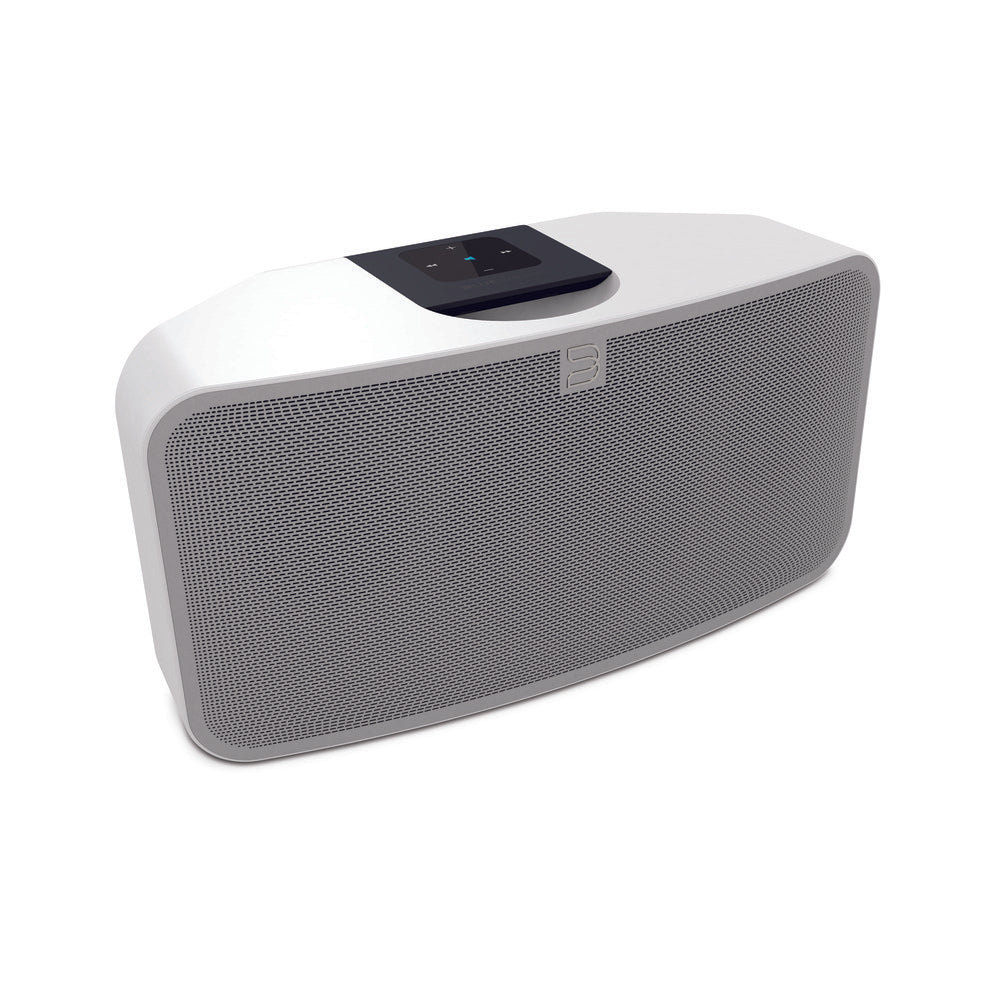 Bluesound PULSE MINI 2i Compact Wireless Multi-Room Smart Speaker with Bluetooth - White - Works with Alexa and Siri