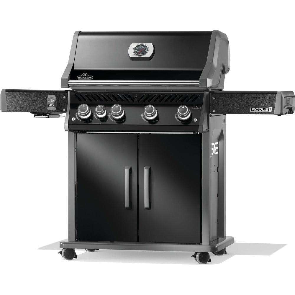 Napoleon Rogue® PRO 525 Propane Gas Grill with Infrared Side Burner - Black