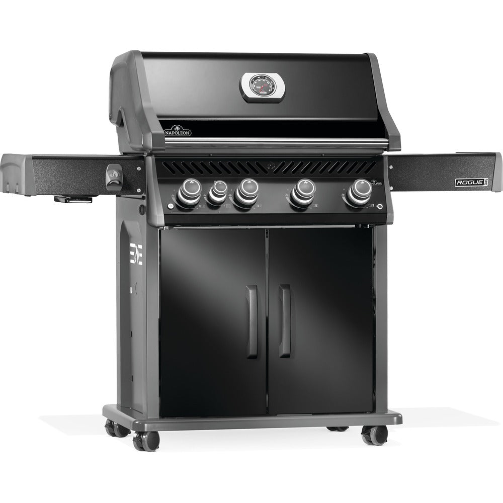 Napoleon Rogue® PRO 525 Propane Gas Grill with Infrared Side Burner - Black