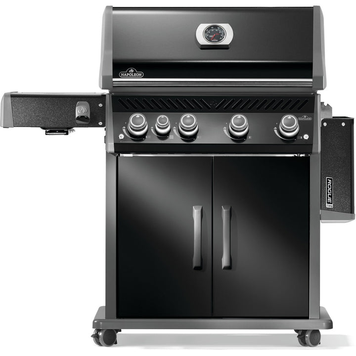Napoleon Rogue® PRO 525 Propane Gas Grill with Infrared Side Burner - Black