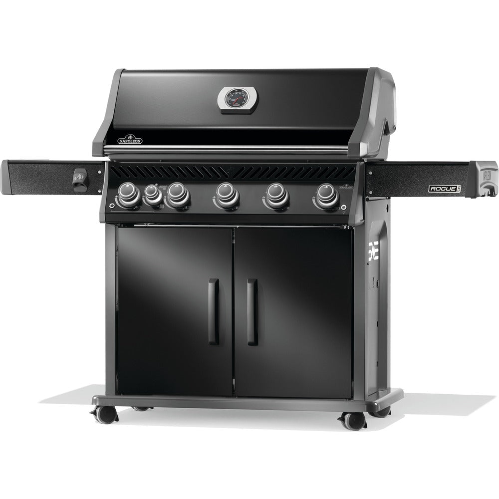 Napoleon Rogue® PRO 625 Propane Gas Grill with Infrared Side Burner - Black