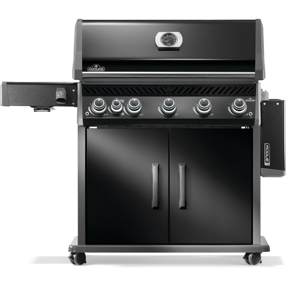 Napoleon Rogue® PRO 625 Propane Gas Grill with Infrared Side Burner - Black