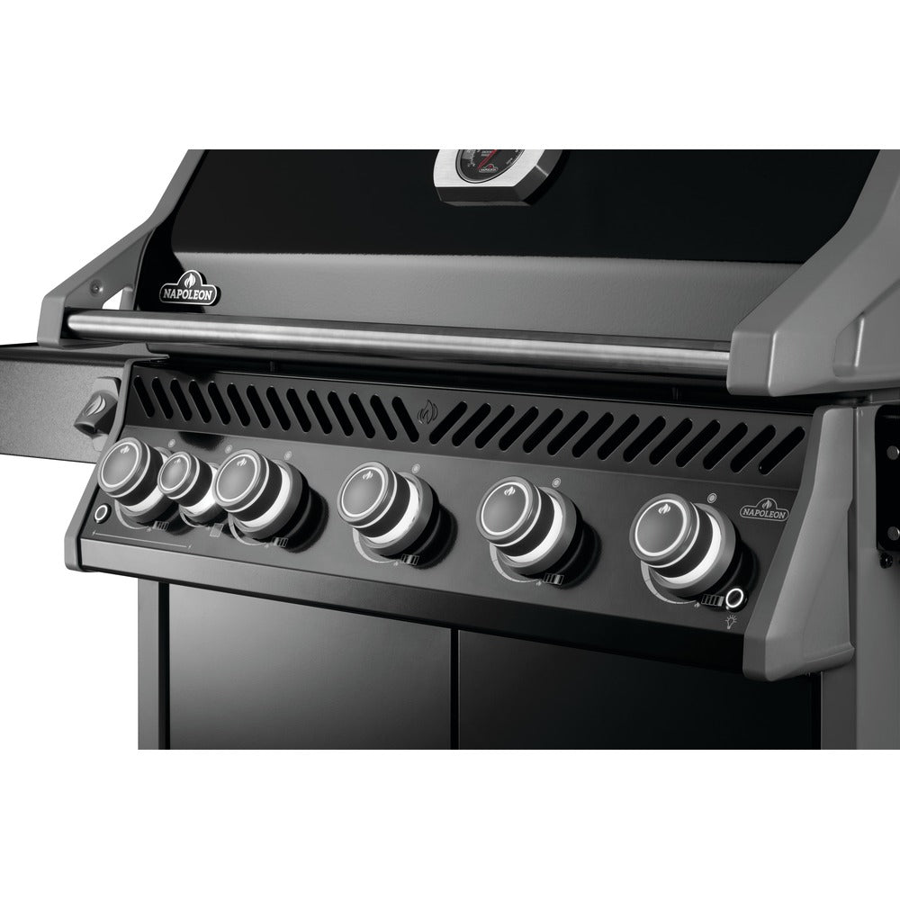 Napoleon Rogue® PRO 625 Propane Gas Grill with Infrared Side Burner - Black