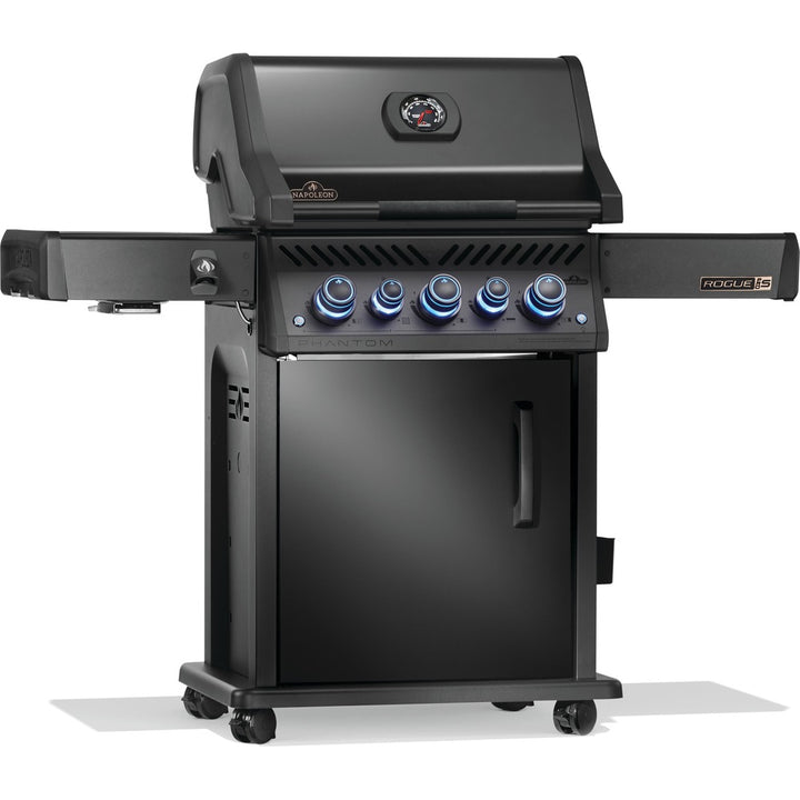 Napoleon Phantom Rogue® PRO-S 425 Propane Gas Grill with Infrared Side and Rear Burners, Matte Black
