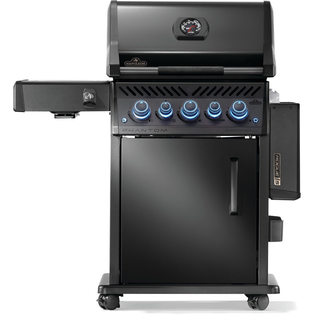 Napoleon Phantom Rogue® PRO-S 425 Propane Gas Grill with Infrared Side and Rear Burners, Matte Black