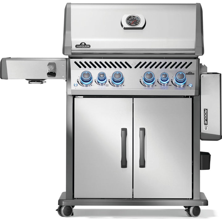Napoleon Rogue® PRO-S 525 Propane Gas Grill with Infrared Side and Rear Burners, Stainless Steel