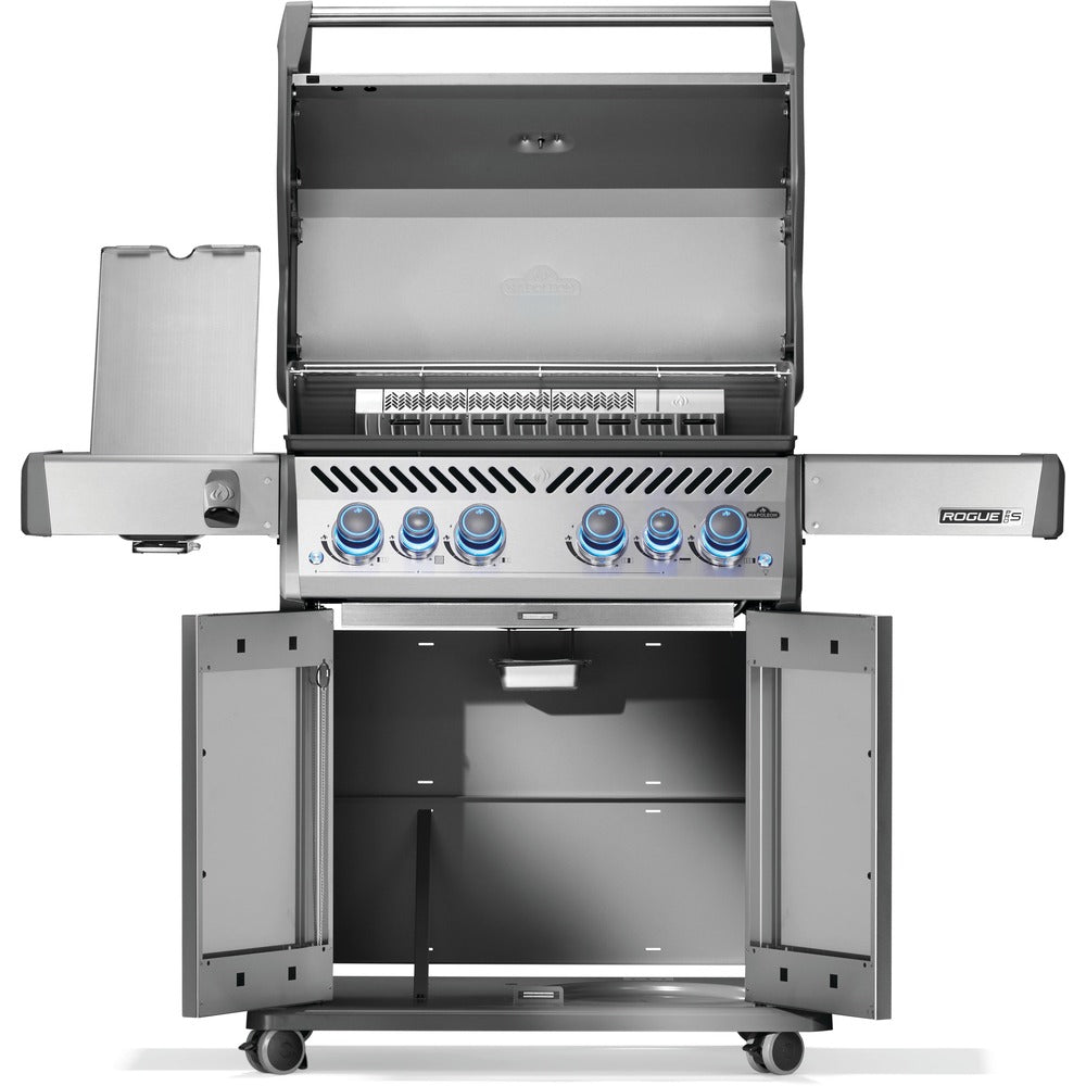 Napoleon Rogue® PRO-S 525 Propane Gas Grill with Infrared Side and Rear Burners, Stainless Steel