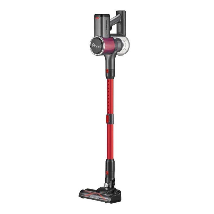 Aspirateur-balai sans fil Panni 4-en-1 avec moteur sans balais et 2 batteries, S2 MAX – Rouge
