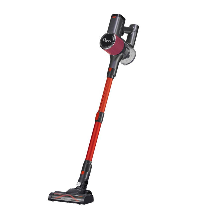 Aspirateur-balai sans fil Panni 4-en-1 avec moteur sans balais et 2 batteries, S2 MAX – Rouge