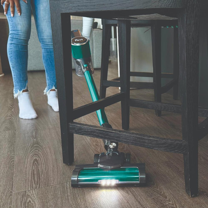 Aspirateur-balai sans fil Panni 3-en-1 avec moteur sans balais – Bleu sarcelle