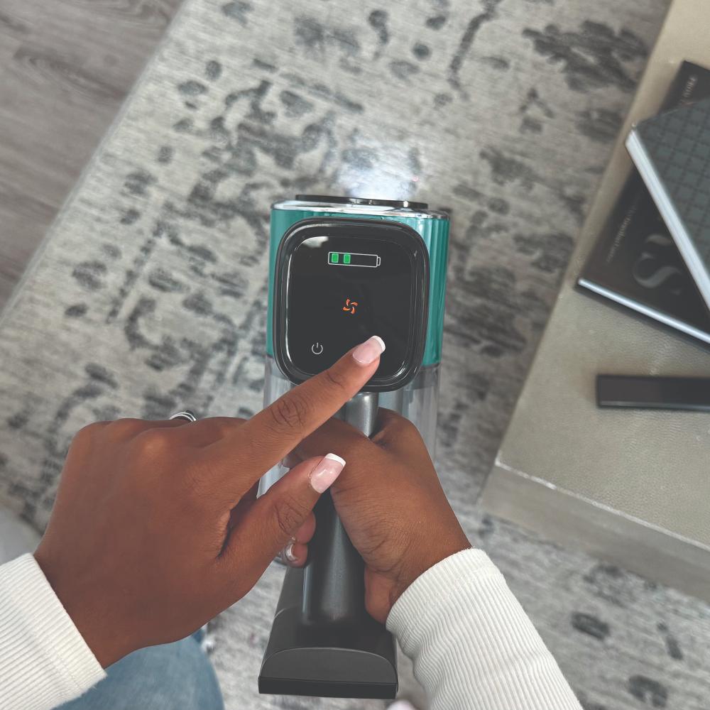 Aspirateur-balai sans fil Panni 3-en-1 avec moteur sans balais – Bleu sarcelle