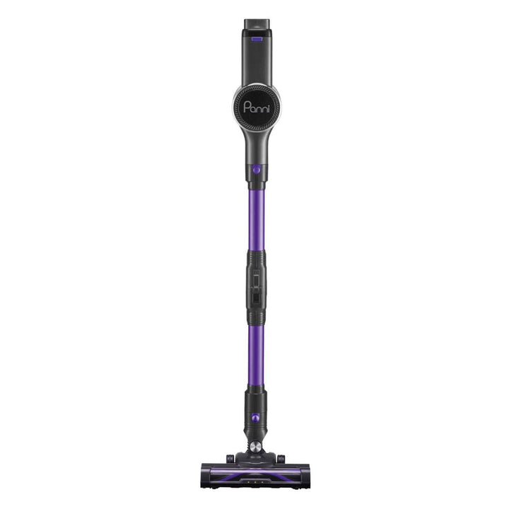 Aspirateur-balai sans fil Panni 5-en-1 pour animaux avec moteur sans balais, brosse motorisée pour poils d'animaux et 2 batteries, S2 MAX Pet – Violet