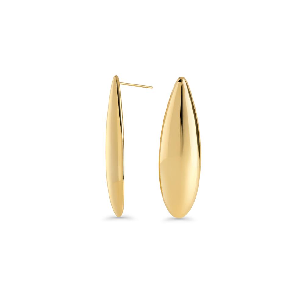 Mia Opera Stud Earrings - Gold