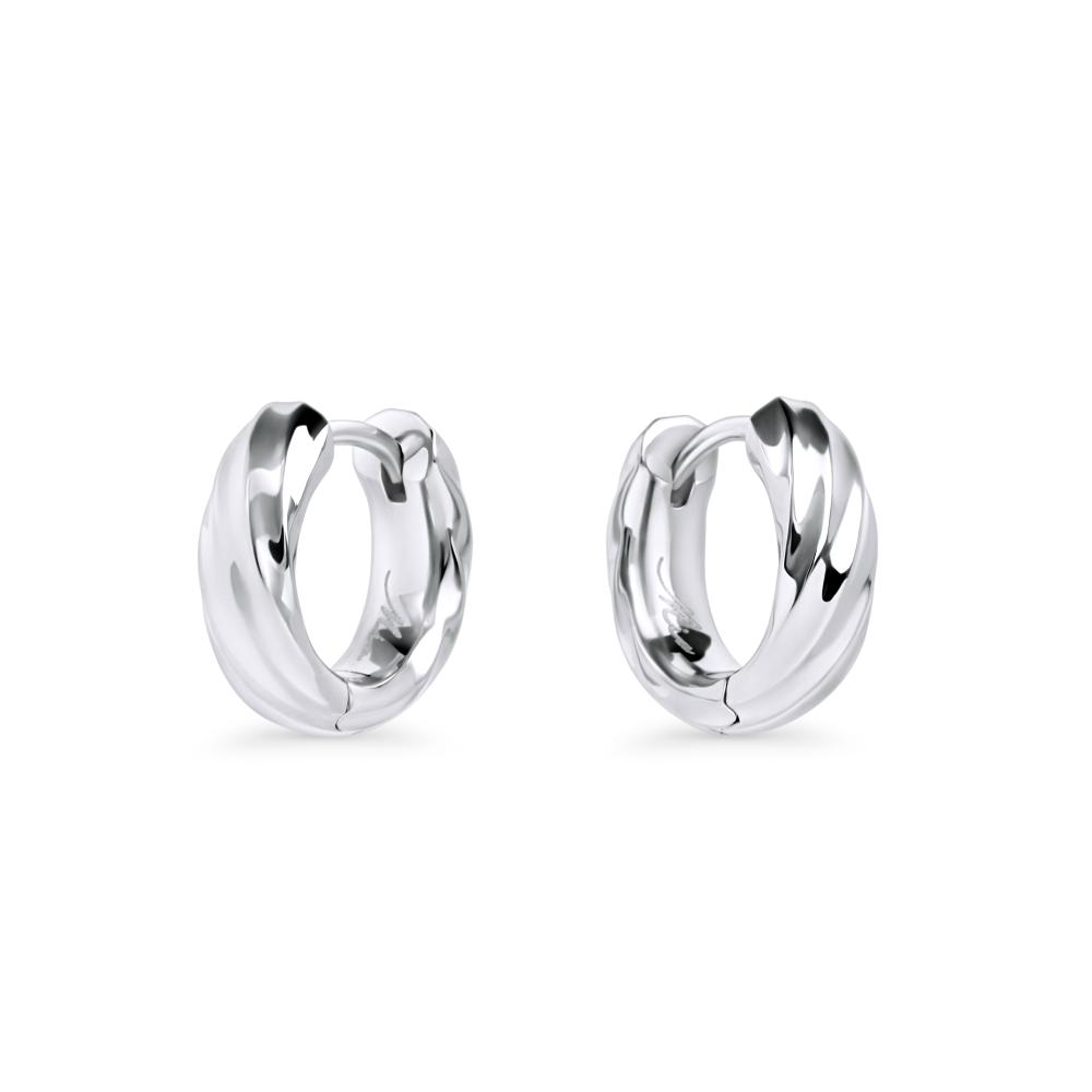 Boucles d’oreilles Mia Thora Huggie -Argent