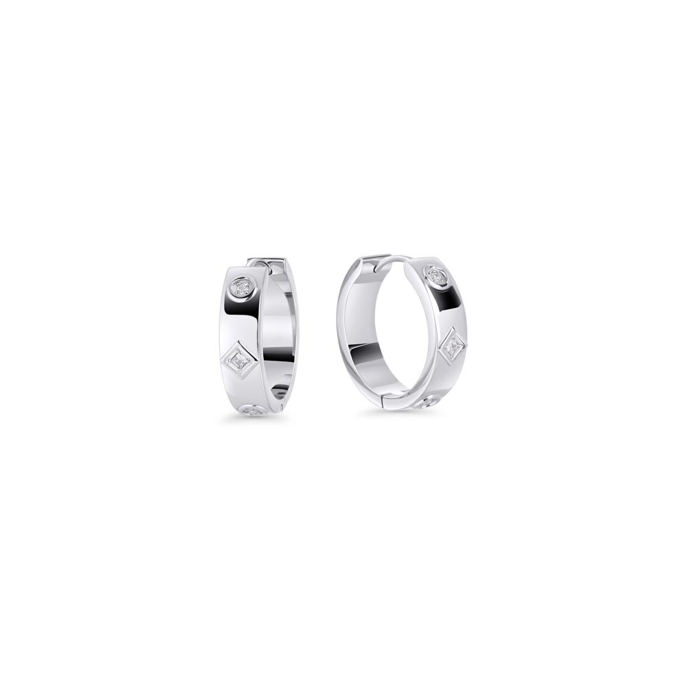 Boucles d’oreilles Mia Isalya Huggie - Argent