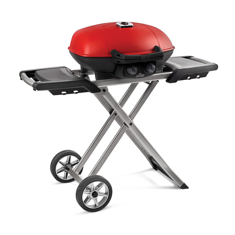 Napoleon TravelQ 285X With Scissor Cart & Griddle Red