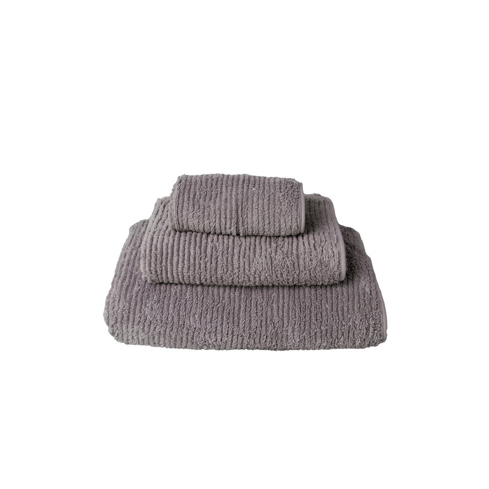 Talesma Textured Set of 3 Towels -Marble Grey