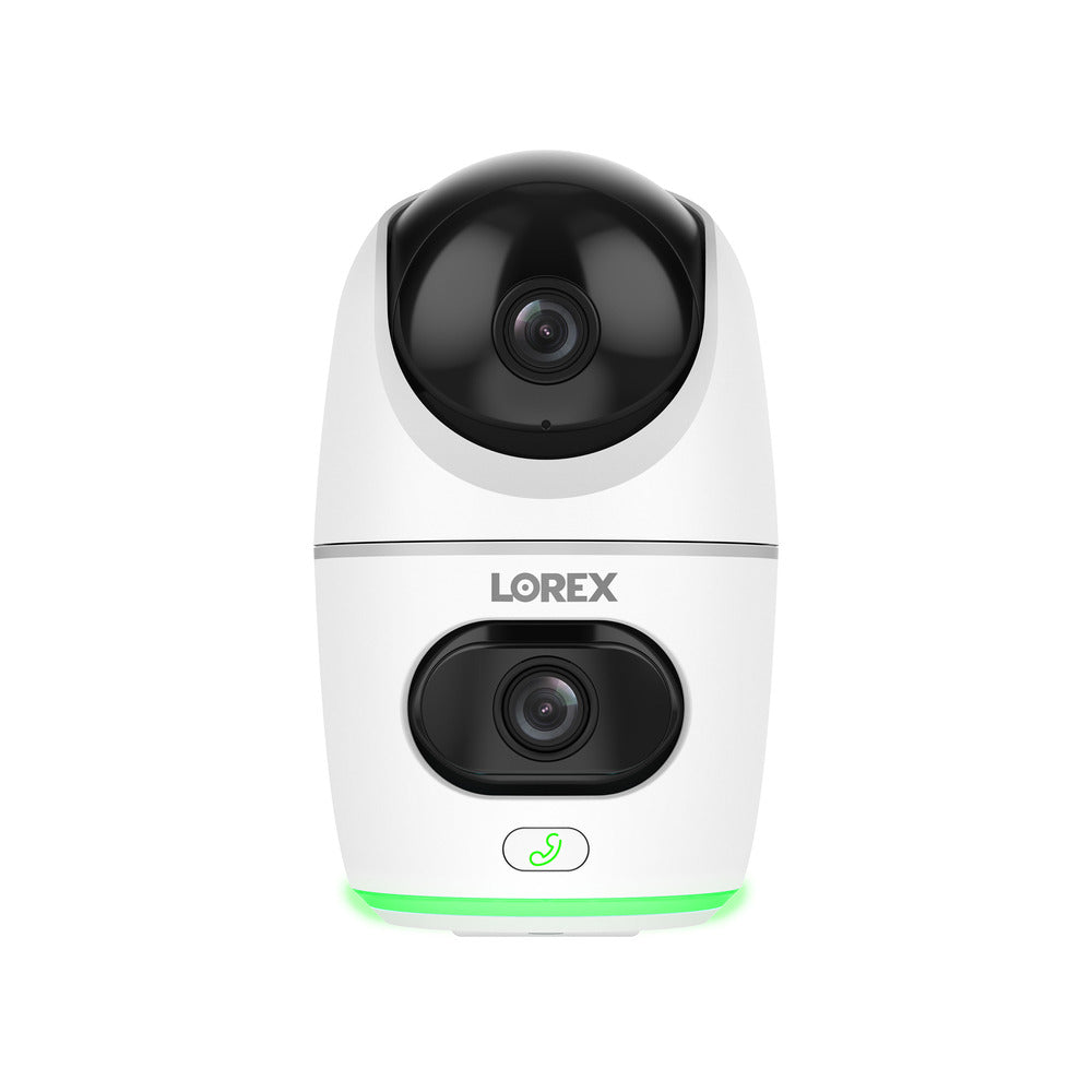Lorex 2K Dual Lens Indoor Pan-Tilt Wi-Fi Security Camera