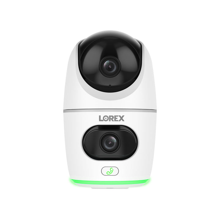 Lorex 2K Dual Lens Indoor Pan-Tilt Wi-Fi Security Camera