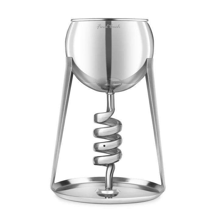 Ensemble aérateur et décanteur en acier inoxydable Final Touch® Twister