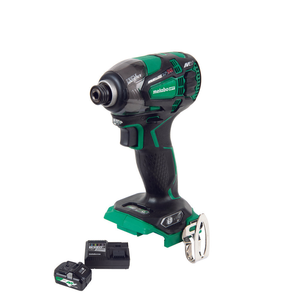 Kit de visseuse à percussion Metabo 36 V avec chargeur de batterie